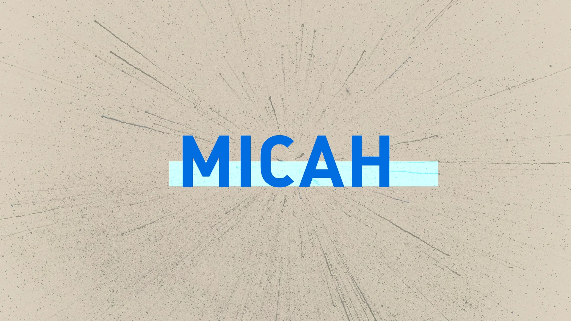 Micah Series Art